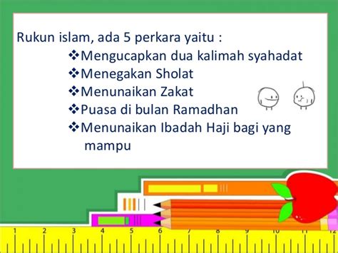 Seperti yang sudah kamu tahu pastinya, baha rukun islam ada 5 perkara. Rukun Islam Ada 5 - Berbagi Informasi