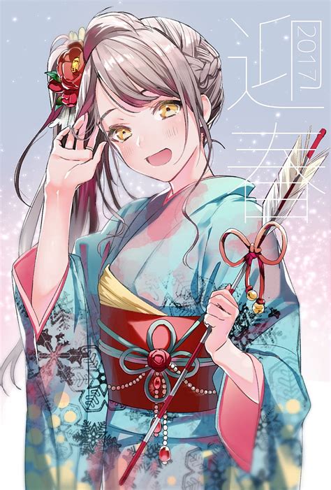 Love Live Anime Girls Minami Kotori Kimono Hd Phone Wallpaper Peakpx