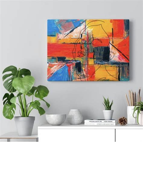 Beautiful Graphic Abstract Canvas Gallery Wraps Etsy Abstract