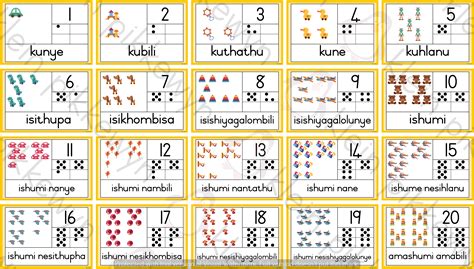 Joining the dots takes patience and care, which naturally enhances concentration. ISIZULU - PICTURE - NUMBER - DOT - NAME OF NUMBERS 1-20 - Teacha!