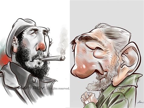 English hi guys, this is the video of the drawing of fidel castro military, revolutionary, statesman and cuban politician. Caricature of Fidel Castro by Asim Roy on Dribbble