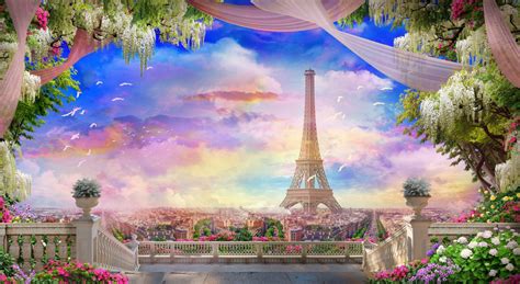 Romantic Paris Beautiful View Wallpaper Eiffel Tower