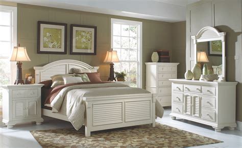 Cottage Traditions White Panel Bedroom Set 6510 50pan American