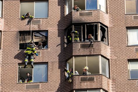 Fdny Ffs Make Rope Rescues At High Rise Fire Firehouse