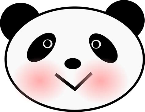 Panda Bär Gesicht Kostenlose Vektorgrafik auf Pixabay