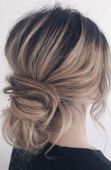 54 Cute Updo Hairstyles That Are Trendy For 2021 Messy Low Bun