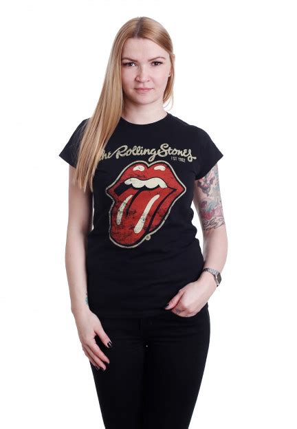 The Rolling Stones Plastered Tongue Girly Impericon Fr
