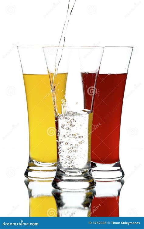 Glasses With Juice Stock Image Image Of Drink Splashes 3762085