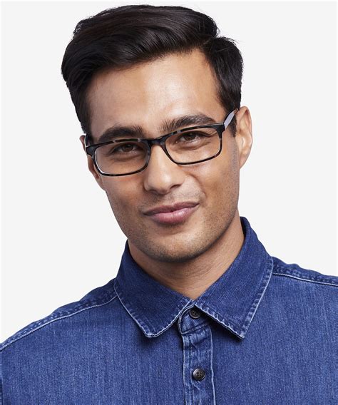 Vista Rectangle Floral Full Rim Eyeglasses Eyebuydirect Canada