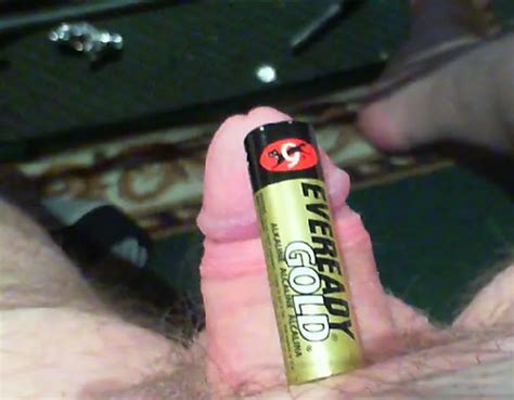 My 55 Year Old Hard Dick Versus A AA Battery Nudes By Microppme