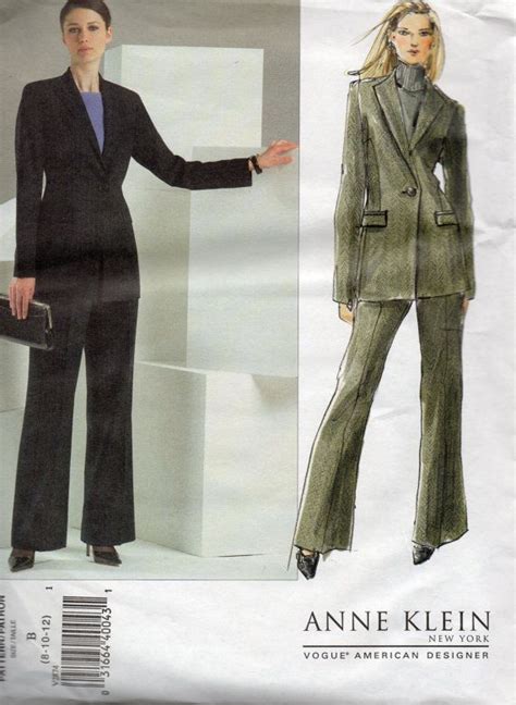 Vogue 2874 Misses Below Hip Jacket And Pants Pattern Designer Etsy
