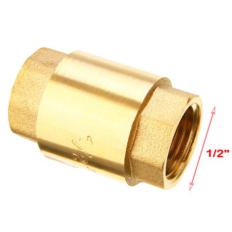 Spring Check Valve 1520253240mm Brass Non Return Valve Ebay