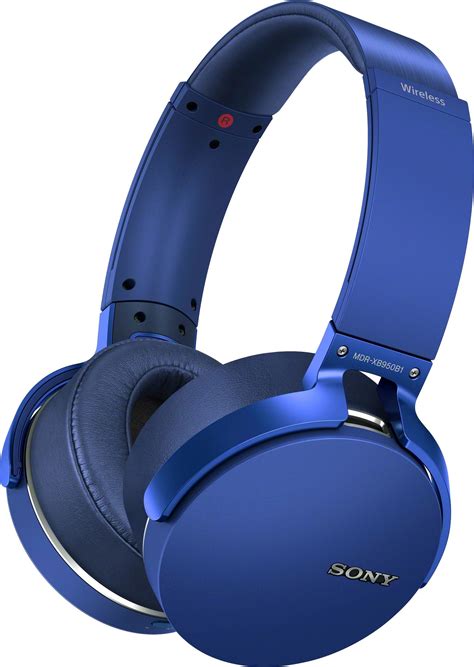 Best Buy Sony Xb950b1 Extra Bass Wireless Over The Ear Headphones Blue