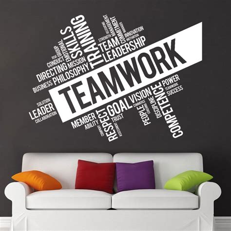 Teamwork Vision Goals Quote Wall Sticker Walling Shop