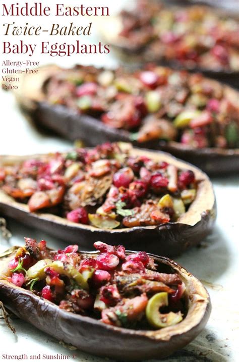 While you may *think* you need meat to cook up shawarma or moussaka, think again. Middle Eastern Twice-Baked Baby Eggplants | Recipe | Food ...