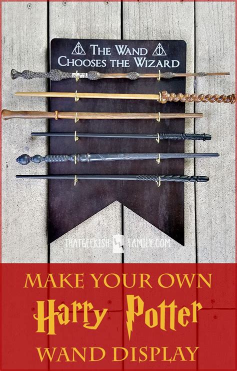 You would feel a part of hogwarts. DIY Harry Potter-inspired Wand Holder and Display | Harry ...