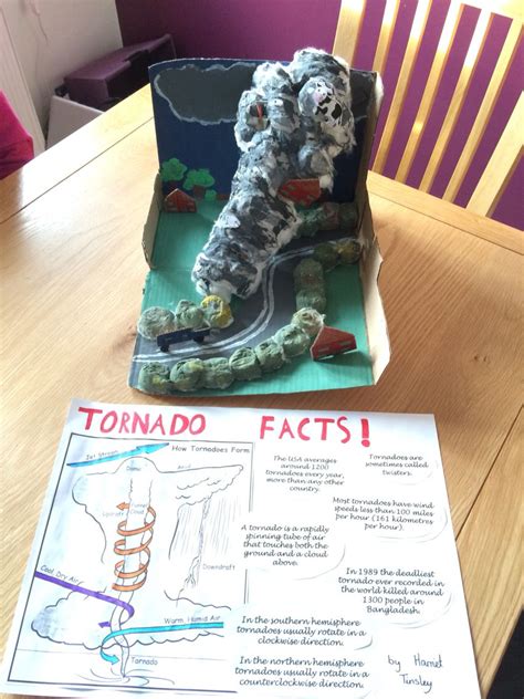 Tornado School Project Year 4 School Science Projects Earth