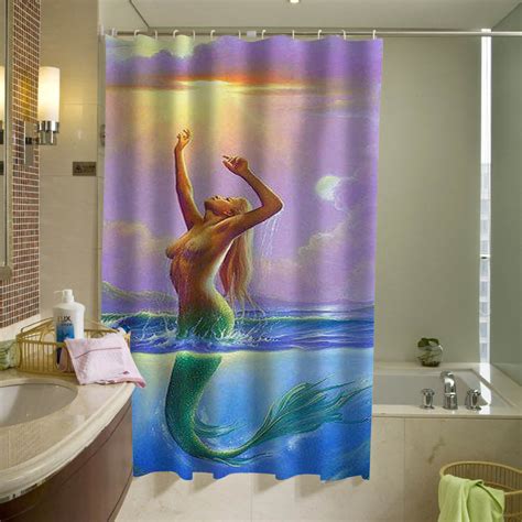 Mermaid Sexy Shower Curtain Mermaid Sexy Shower Curtain