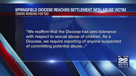 Diocese Of Springfield Reach Settlement In John Doe Sex Abuse Case
