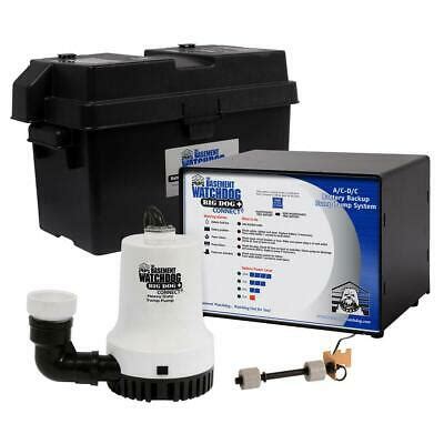 The pump sits in a pit under the surface of your basement floor. Submersible Battery Backup Sump Pump 3500 GPH Dual Float ...