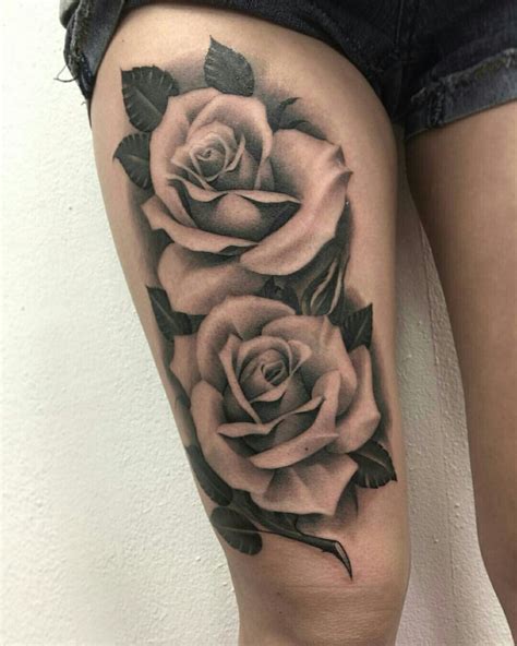 Cute But Would Look Better On Forearmroses Would Be Smaller 3d Rose Tattoo Rose Drawing Tattoo