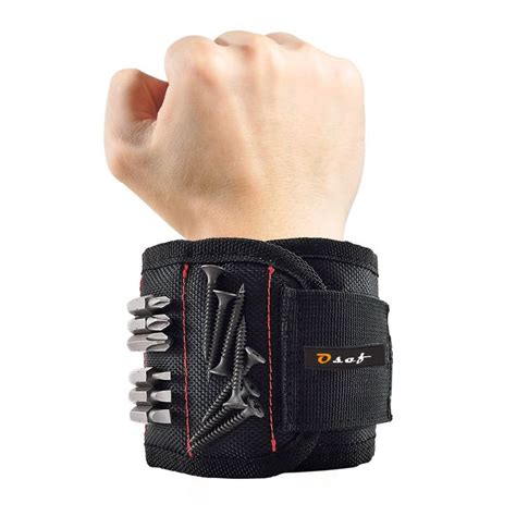 Magnetic Wristband For Holding Tools With 10 Strong Magnets Magnetic