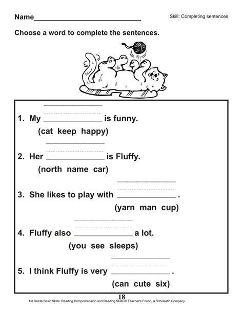 The 1st grade reading list contains a lot of fairly simple fiction stories as well as many classic folk and fairy tales. Printable 1St Grade Reading Worksheets | Printable ...