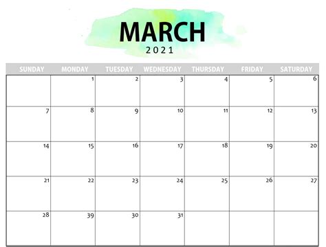 Cute 2021 Printable Blank Calendars Free Cute Printable Calendar 2021 Red Ted Art 2021