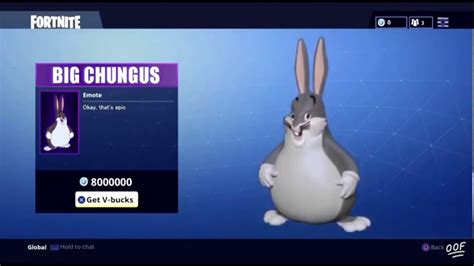 Big Chungus Skin In Fortnite Battle Royale Item Shop 11 21 19 YouTube