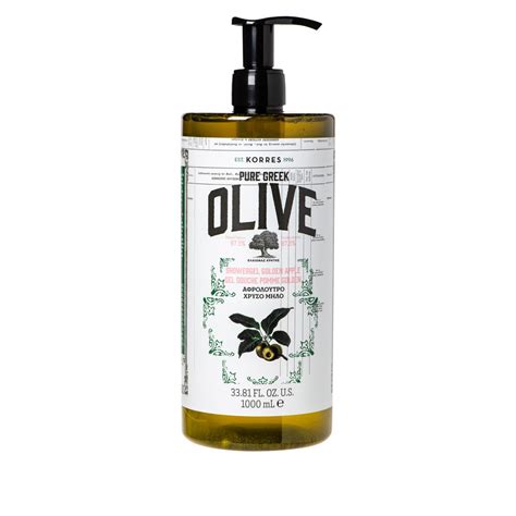 Qvc Korres Olive Oil And Golden Apple Shower Gel 1 Liter Tvshoppingqueens