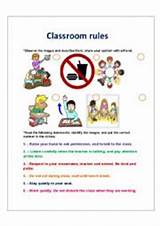 School Age Classroom Rules