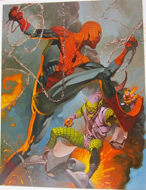 Spidey Battles Gobby By Christopherstevens Comic Book Characters Comic