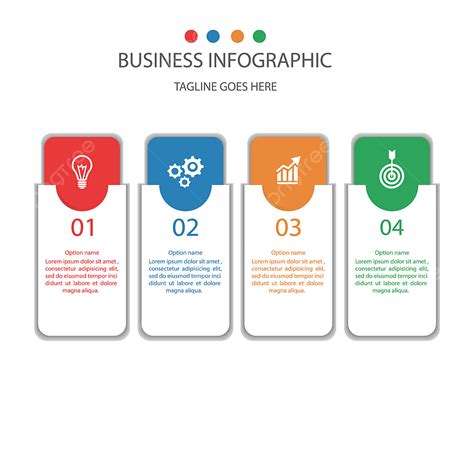 4 Steps Infographic Vector Art Png Business Infographic Template 4