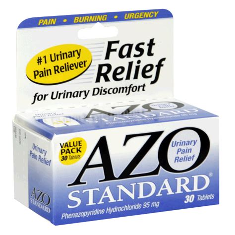 Azo Standard Urinary Pain Relief Mg Tablets Ct