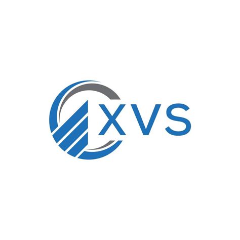 Xvs Flat Accounting Logo Design On White Background Xvs Creative
