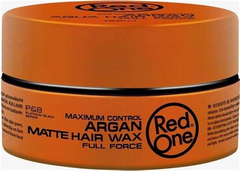 red one argan matte hair wax 150ml