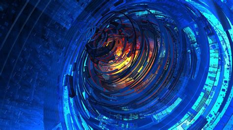 Wallpaper Sunlight Abstract Reflection Spiral Symmetry Blue
