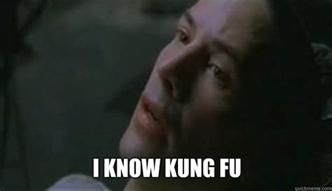 I Know Kung Fu Neo Knows Quickmeme