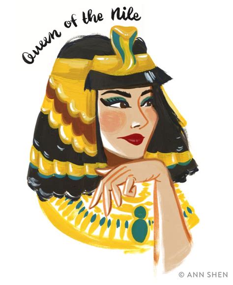 Bad Girls Throughout History Cleopatra By Ann Shen Illustration