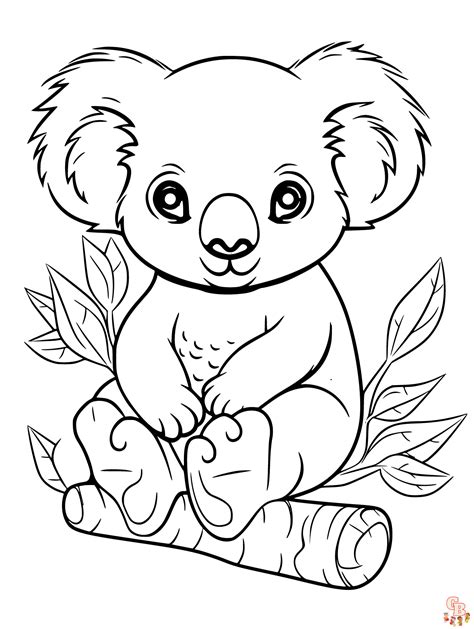 Free Printable Koala Coloring Pages Gbcoloring