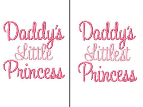 daddy s little princess embroidery designs instant etsy