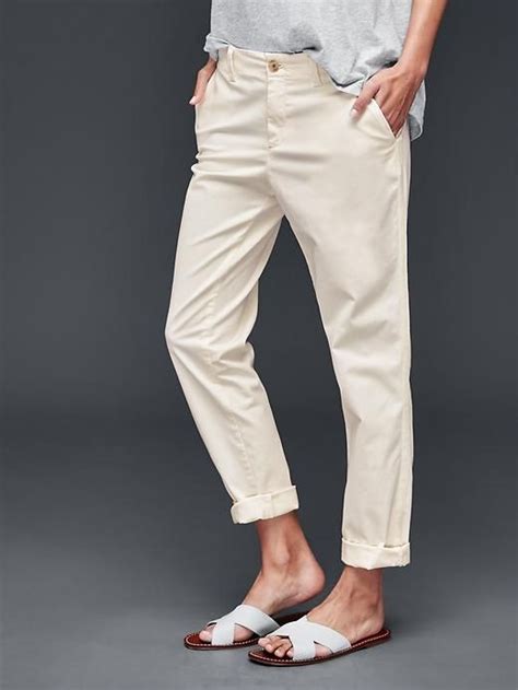 Twill Stripe Girlfriend Chino Gap Linen Pants Style Best Chinos