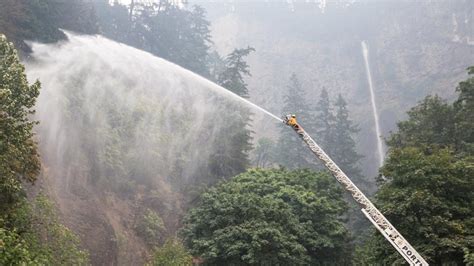 Aftermath Photos Of Multnomah Falls Fire In Columbia River Gorge That
