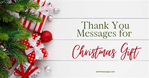 50 Dazzling Thank You Messages Wishes Sayings For Christmas Gift