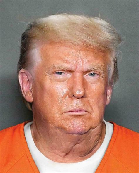 Donald Trump Fake Mugshot Glossy Poster Picture Photo Print Banner