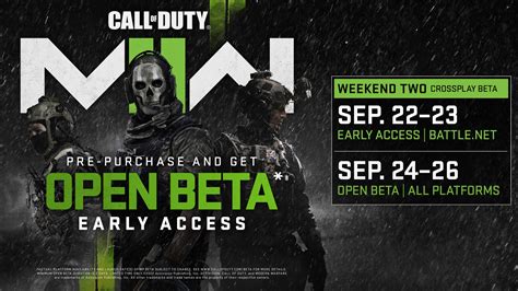Announcing Open Beta Times For Modern Warfare Ii And The Call Of Duty