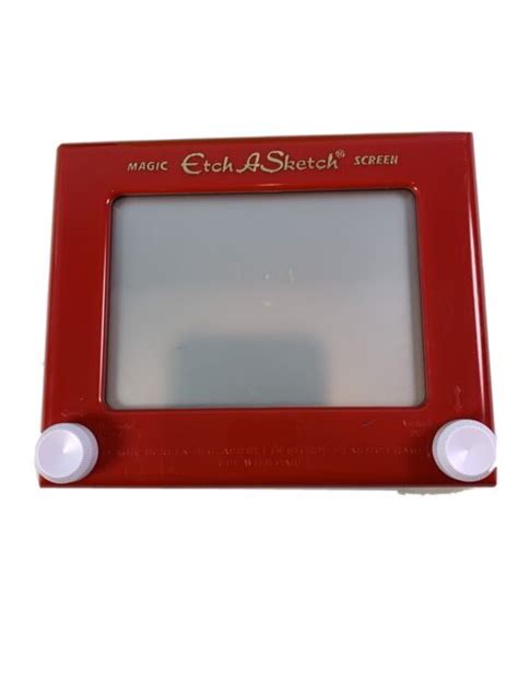 Etch A Sketch Classic Red Drawing Toy With Magic Screen Red Ebay