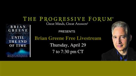 Brian Greene Livestream Youtube