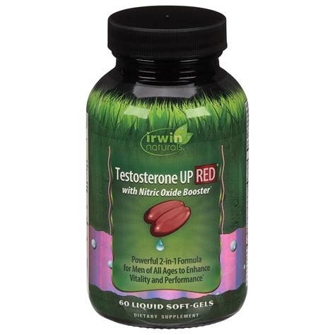 irwin naturals testosterone up red liquid softgels shop herbs and homeopathy at h e b