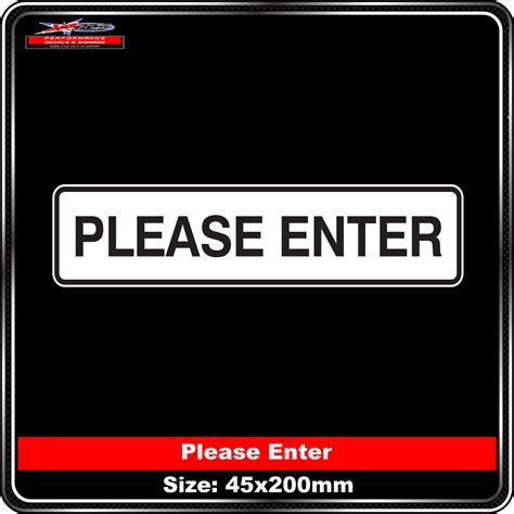 Please Enter Performance Decals And Signage
